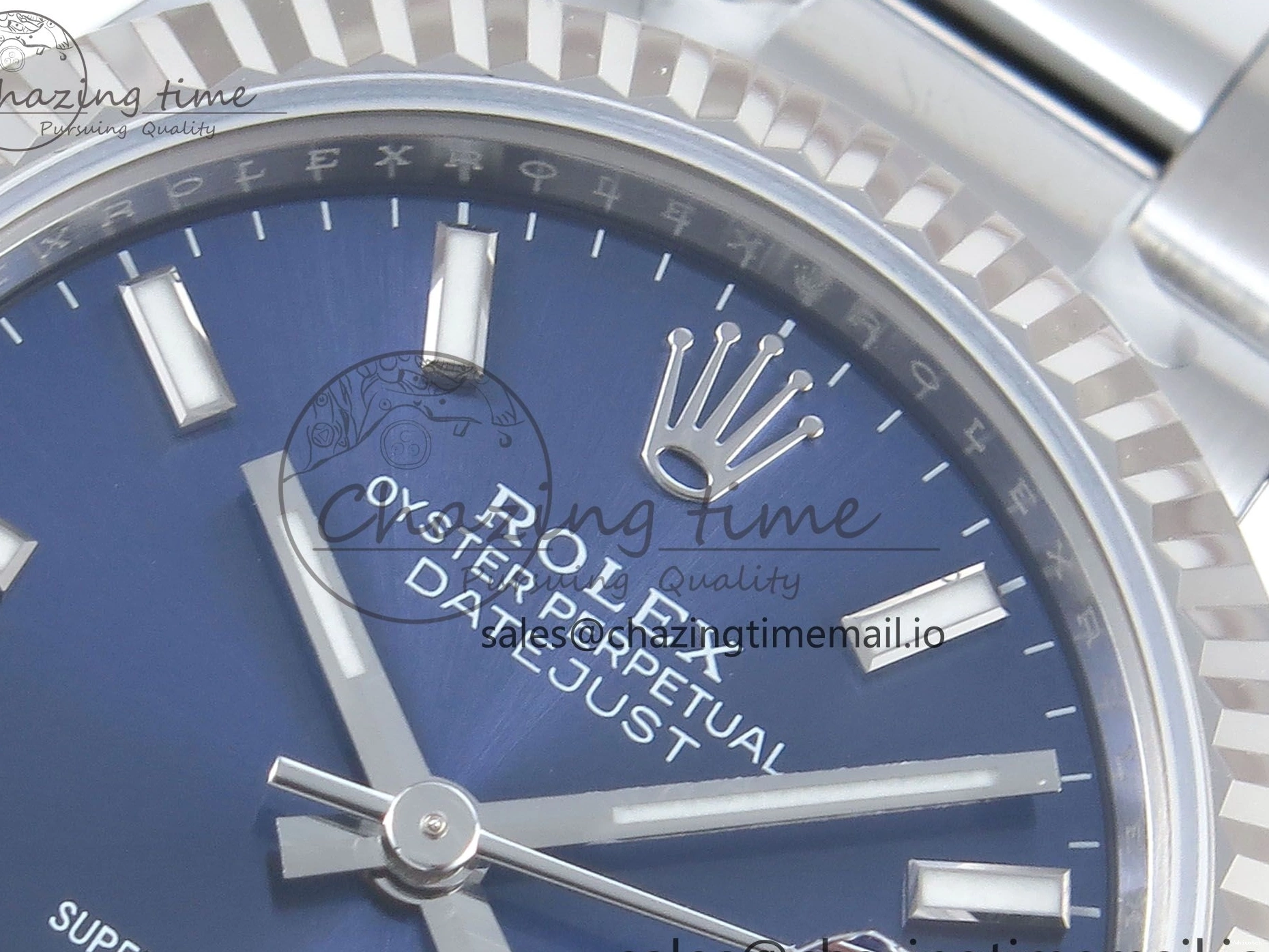 Marker 278274 Dial Stick Blue ARF Oyster 2688 DateJust Edition 904L Best ETA 31 on Steel 1:1 Bracelet SS 0309